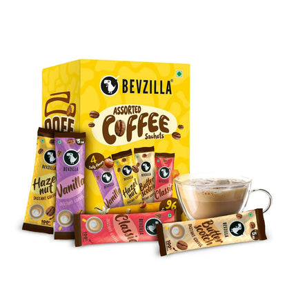 Bevzilla Instant Coffee Powder Sachets 100 % Arabica Coffee - Distacart