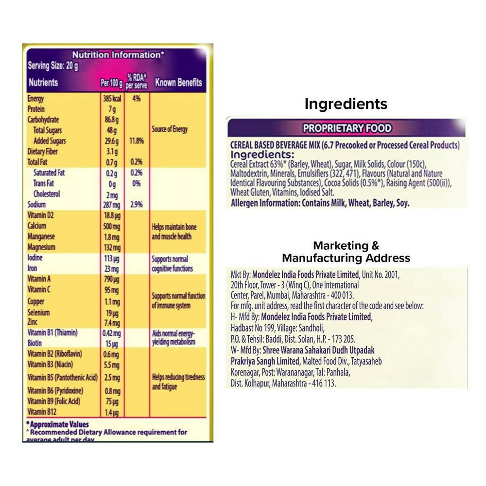 Cadbury Bournvita 5-Star Magic Health Drink - Distacart