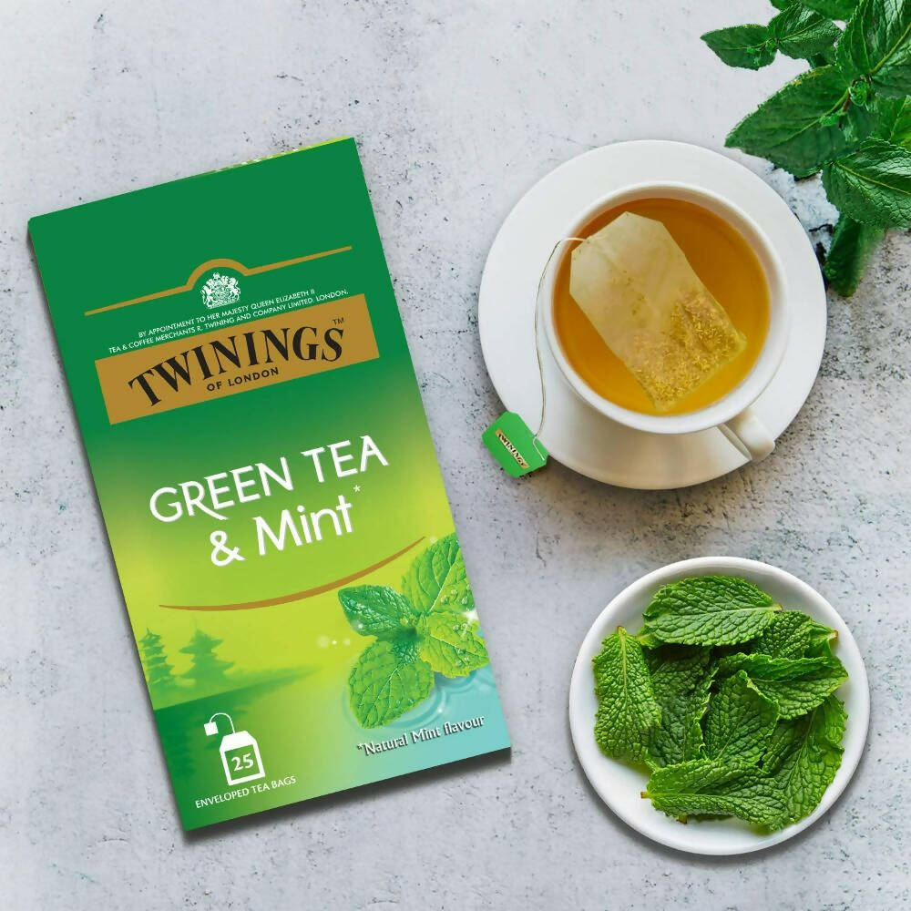 Twinings Green Tea & Mint Teabags - Distacart