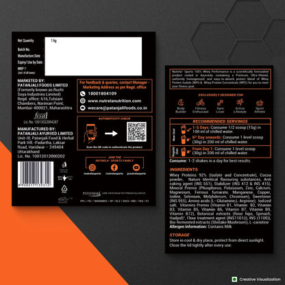 Patanjali Nutrela Sports Whey Performance (Choc-irish)