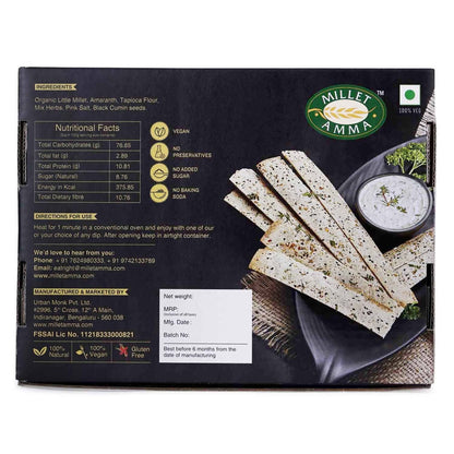 Millet Amma Organic Millet Lavash (Gluten Free) - diocart