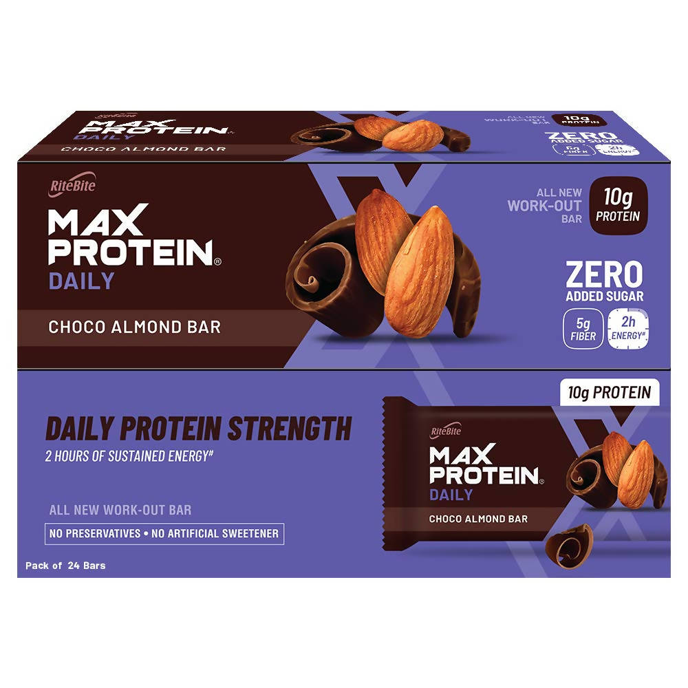RiteBite Max Protein Daily Choco Almond Bar - Distacart