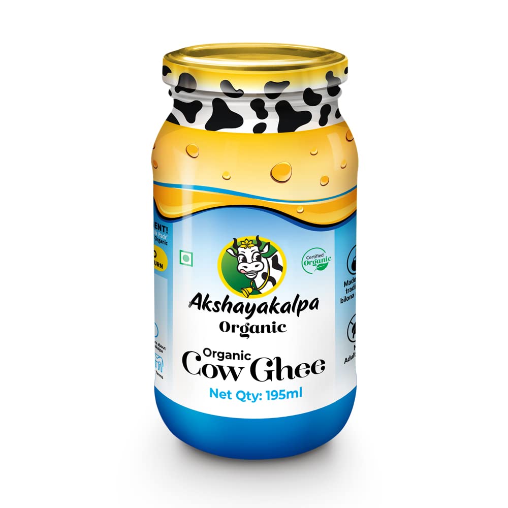 Akshayakalpa Organic Cow Ghee | Pure Organic Ghee | Certified Organic Desi Ghee - diocart