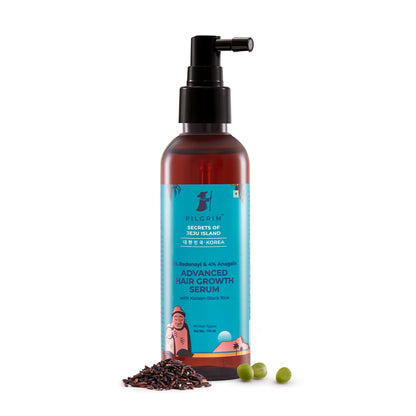 Pilgrim 3% Redensyl + 4% Anagain  Advanced Hair Growth Serum with Korean Black Rice