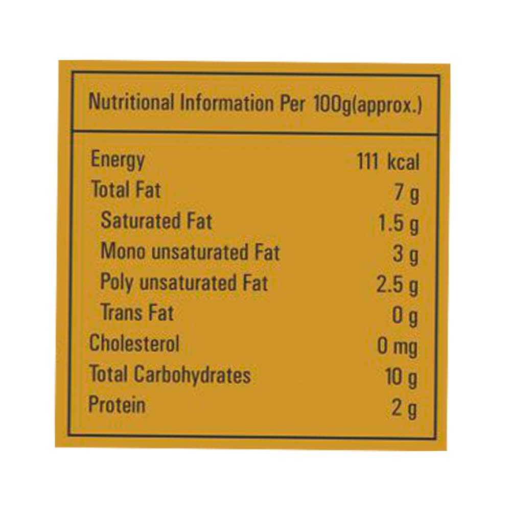 Priya Biryani Masala Paste Nutriyion facts