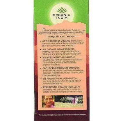 Organic India Tulsi Green Tea, Pomegranate, 25 Tea Bags - diocart