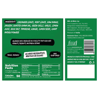 Chutnefy Mint Chutney | Delicious & Ready-to-Eat | 5-Second Instant Chutney