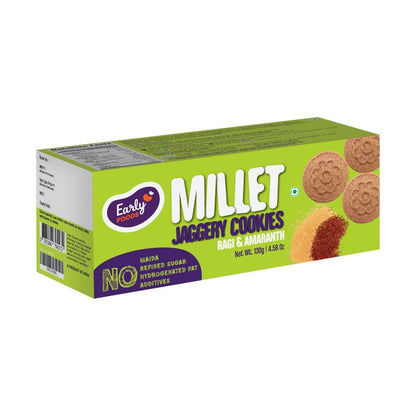 Early Foods Ragi Amaranth Jaggery Millet Cookies - diocart