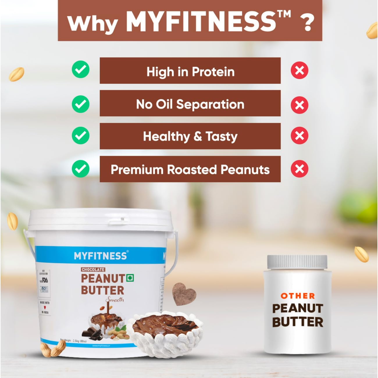 Myfitness Chocolate Peanut Butter (Crunchy) - diocart