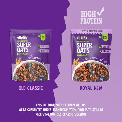 Alpino High Protein Super Rolled Oats Chocolate - Distacart