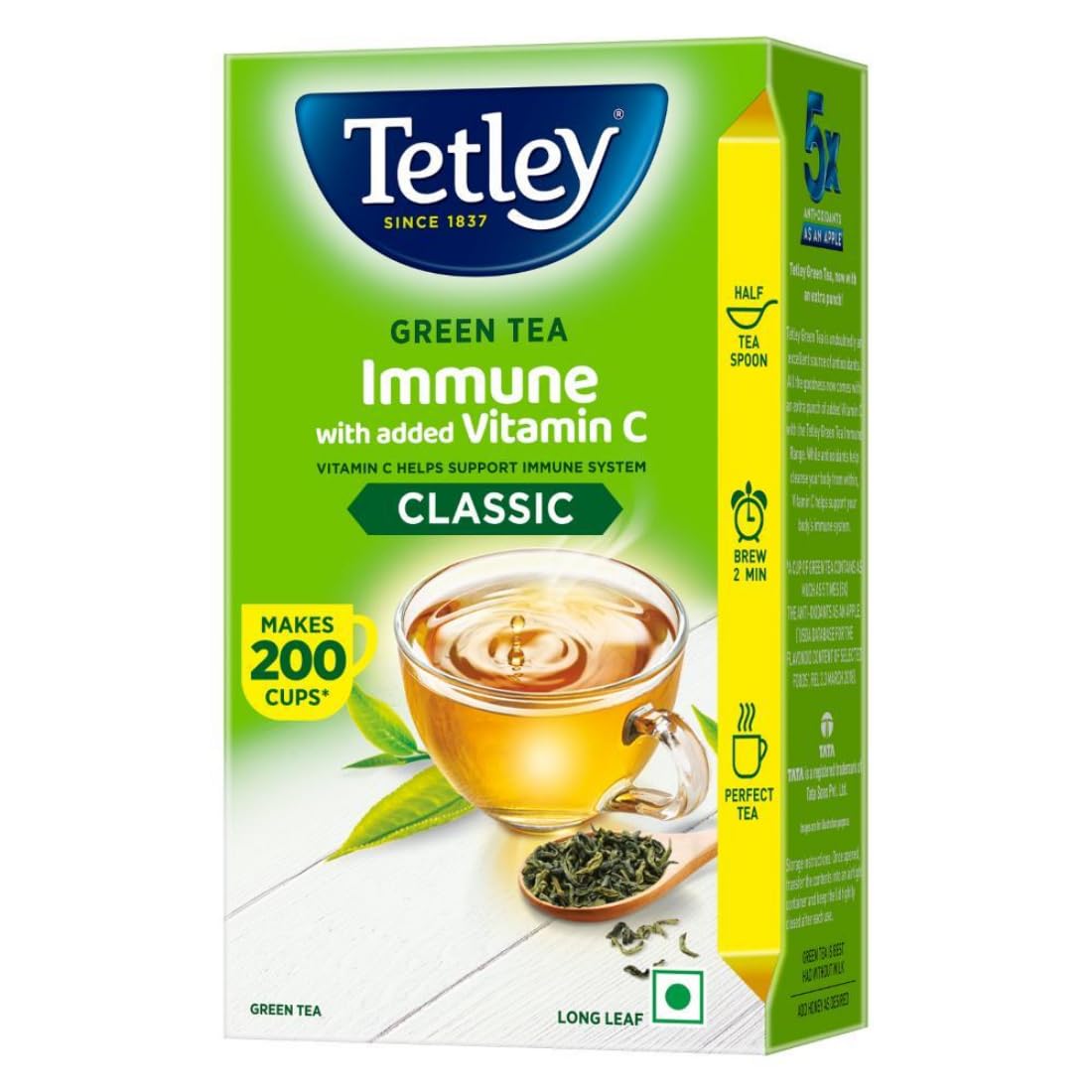 Tetley Long Leaf Green Tea - Distacart