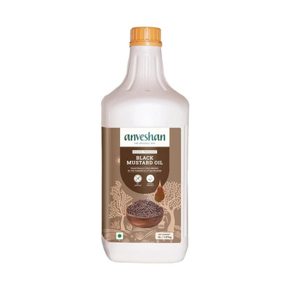 Anveshan Wood Pressed Black Mustard Oil