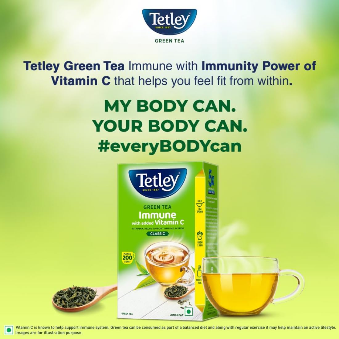 Tetley Long Leaf Green Tea - Distacart