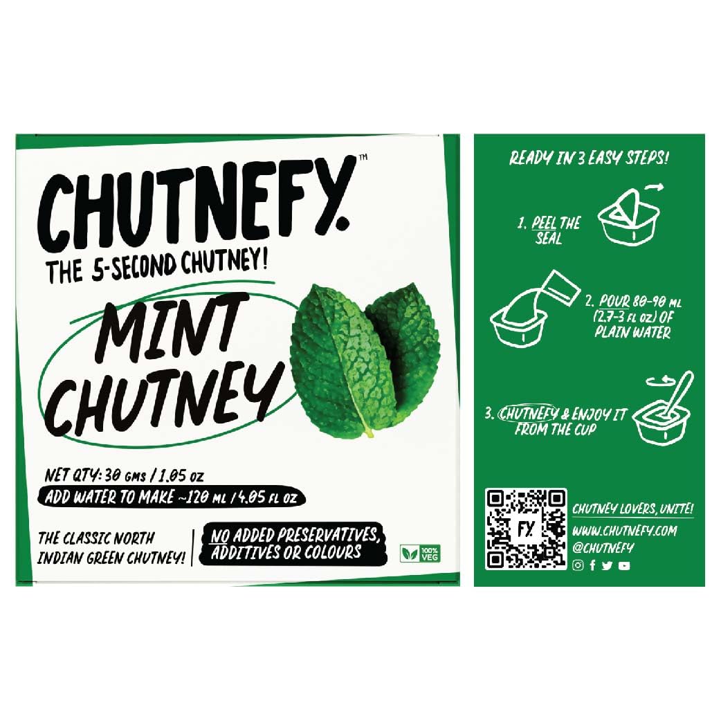 Chutnefy Mint Chutney | Delicious & Ready-to-Eat | 5-Second Instant Chutney