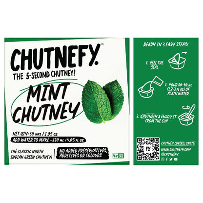Chutnefy Mint Chutney | Delicious & Ready-to-Eat | 5-Second Instant Chutney