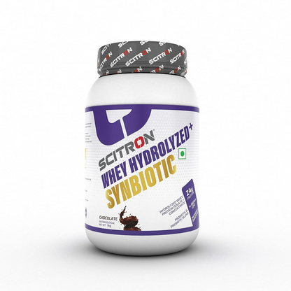Scitron Whey Hydrolyzed Synbiotic 100% Hydrolyzed Protein Powder Chocolate Flavor