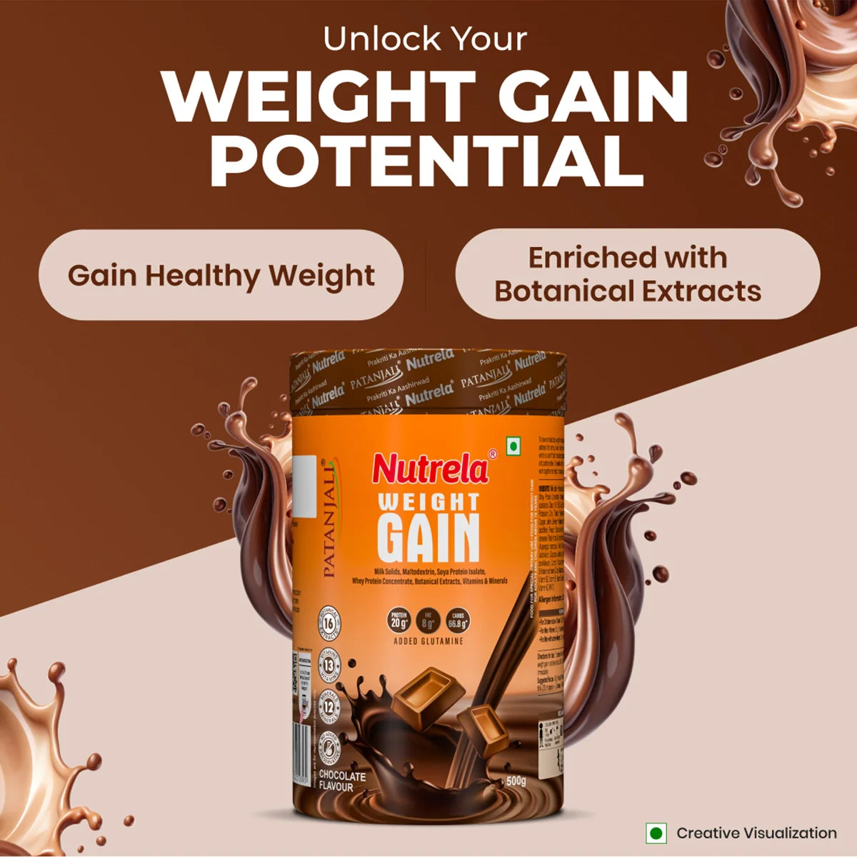 Patanjali Nutrela Weight Gain Chocolate Flavour
