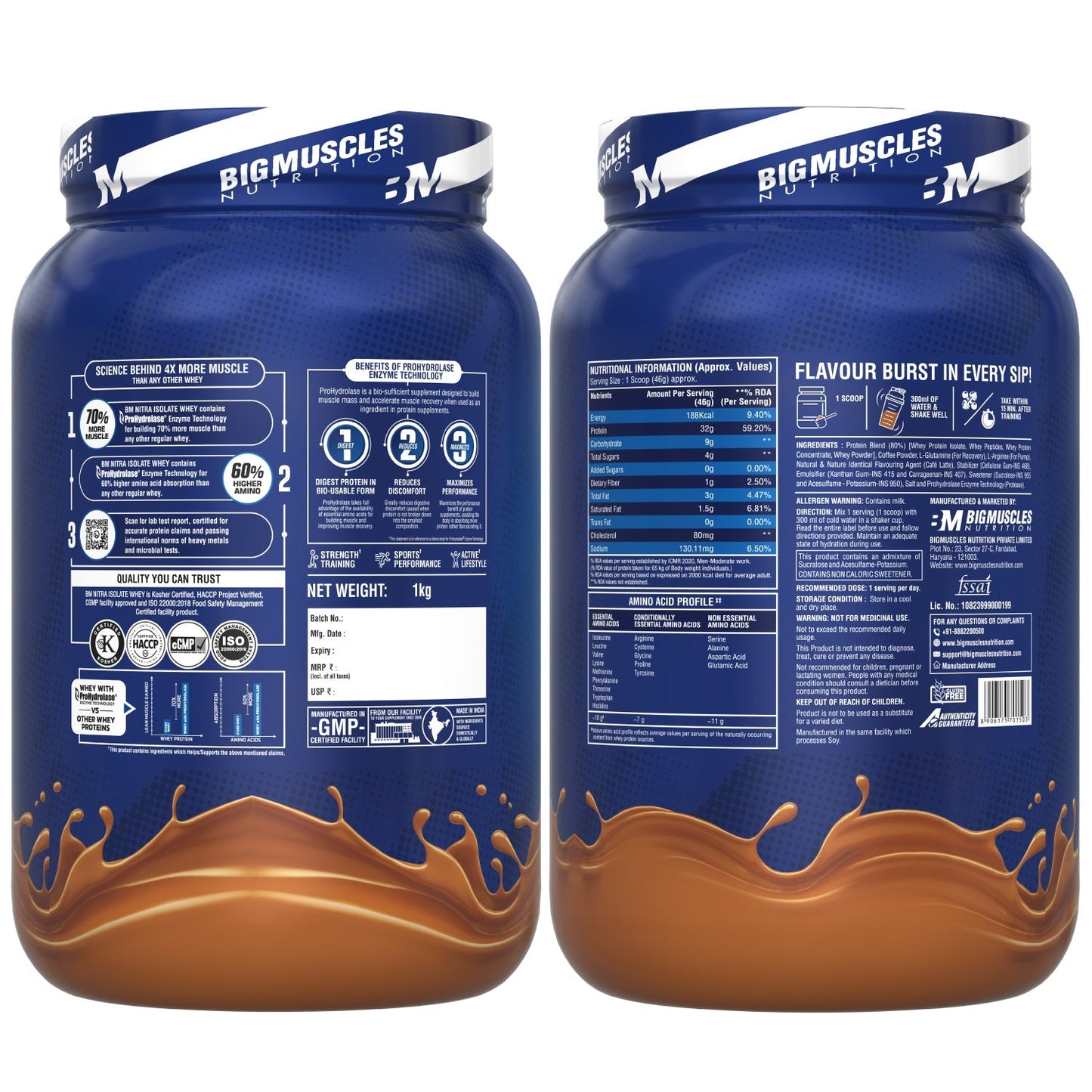 Big Muscles Nutrition Nitra Isolate Whey Protein