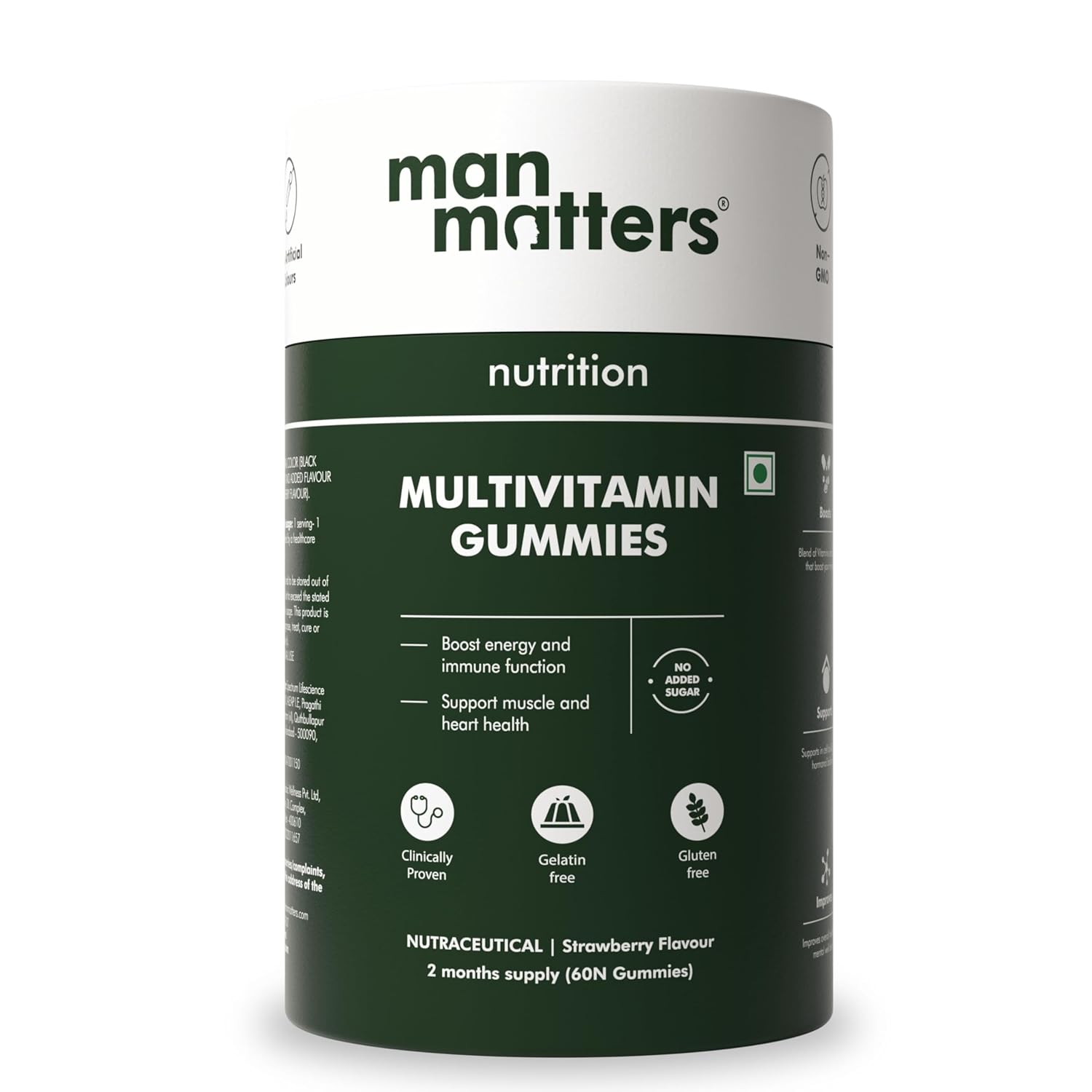Man Matters Multivitamin Gummies For Men - Strawberry Flavor - Distacart