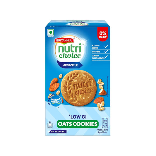 Britannia NutriChoice Essentials Oats Cookies - No Added Sugar - Distacart
