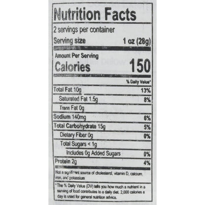 Lays Potato Chips India's Magic Masala Nutrition facts