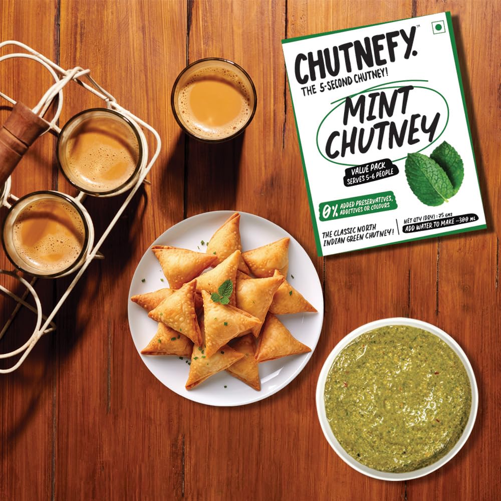 Chutnefy Mint Chutney | Delicious & Ready-to-Eat | 5-Second Instant Chutney