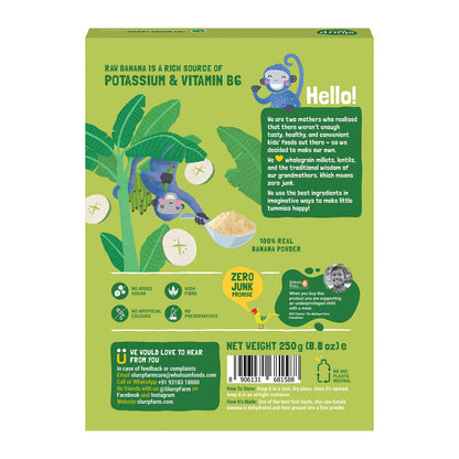 Slurrp Farm Raw Banana Powder Cereal from Kerala For Little Ones - Distacart