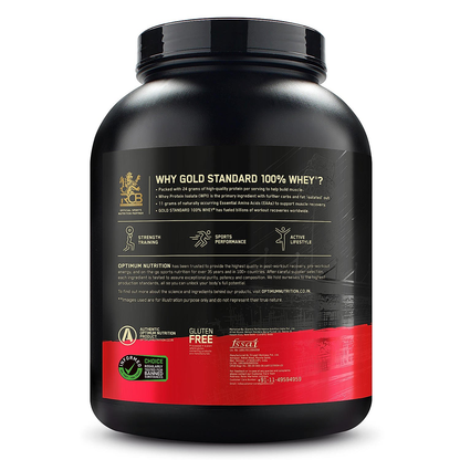 Optimum Nutrition Gold Standard 100% Whey Protein Powder (Double Rich Chocolate) 2.27kg & Micronised Creatine Powder (Unflavoured) 250gm