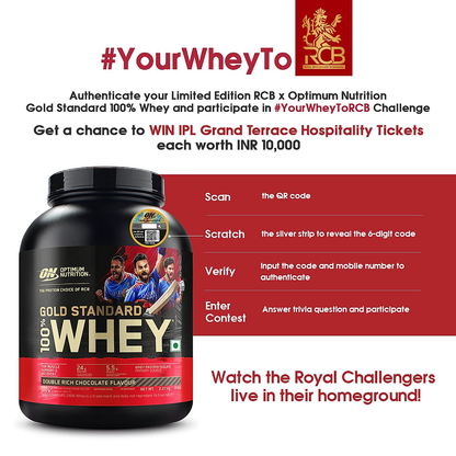 Optimum Nutrition Gold Standard 100% Whey Protein Powder (Double Rich Chocolate) 2.27kg & Multivitamin 60 Tablets for Men