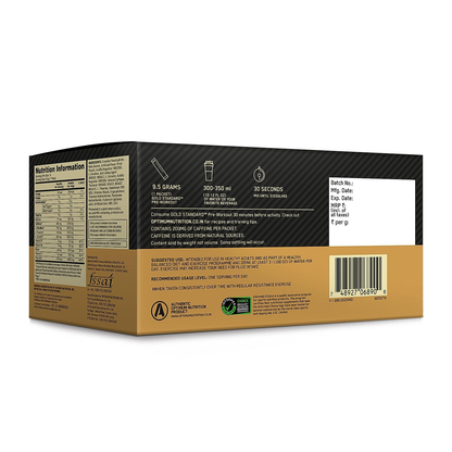 Optimum Nutrition (ON) Gold Standard Pre-Workout- 142.5g/15 packs (Green Apple Flavor) & Gold Standard 100% Whey Protein Powder (Double Rich Chocolate) 907gm