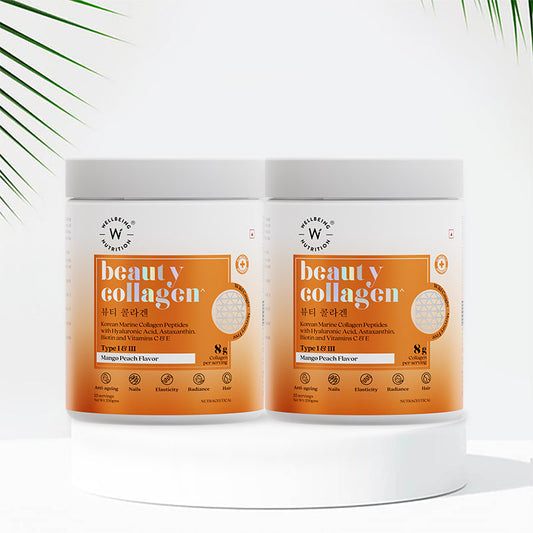 Beauty Korean Marine Collagen Peptides Mango Peach Flavour
