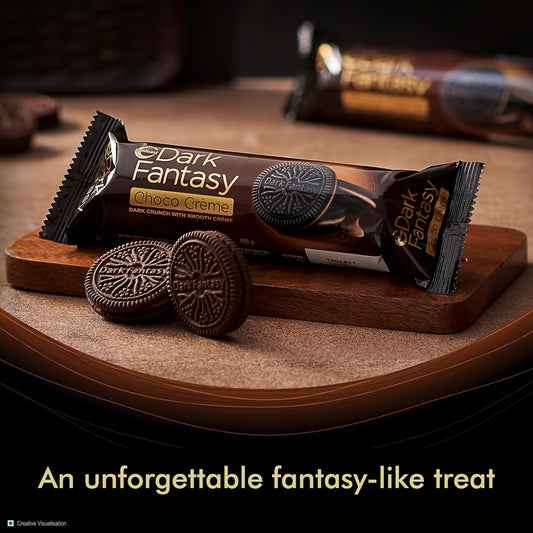 Sunfeast Dark Fantasy Sandwich Creme Dark Crunch With Choco Creme - Distacart