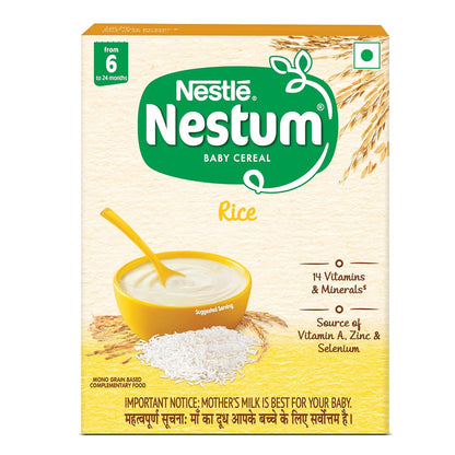 Nestle Nestum Baby Cereal - Rice, From 6-24 Months