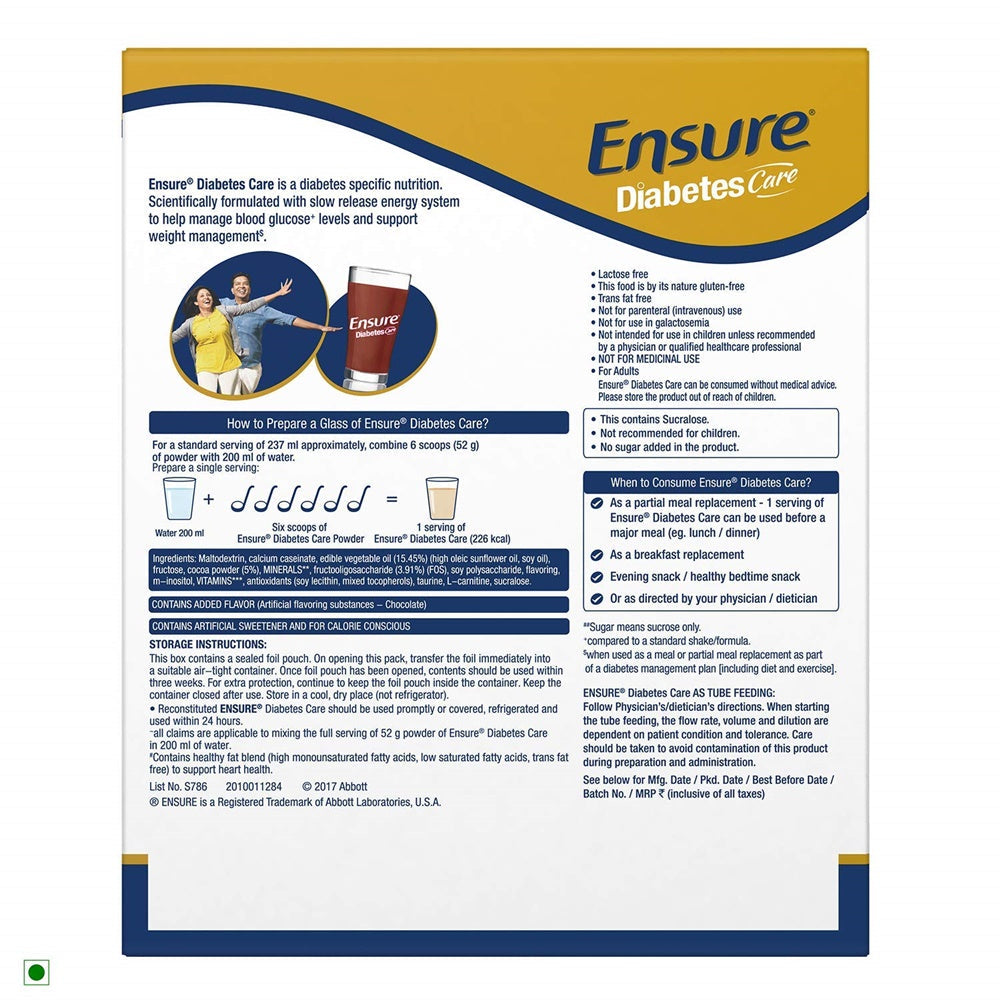 Ensure Diabetes Care Powder Chocolate Flavour