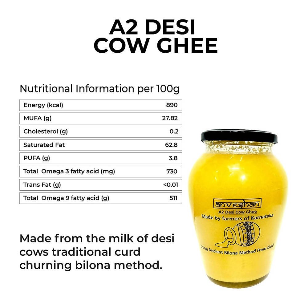 Anveshan A2 Desi Cow Ghee | Pure, Natural & Healthy Ghee | A2 Gir Cow Ghee