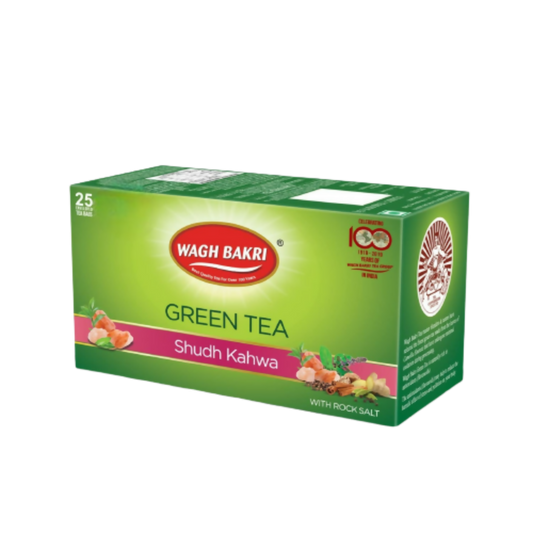 Wagh Bakri Shudh Kahwa Green Tea Bags - diocart