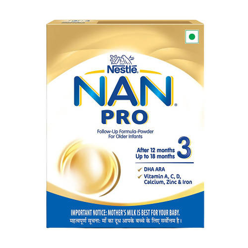 Nestle Nan Pro 3 Follow-Up Formula Powder After 12 Upto 18 Months Infants Stage 3