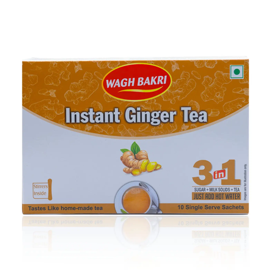 Wagh Bakri Ginger Instant Tea Premix - No Added Sugar - diocart
