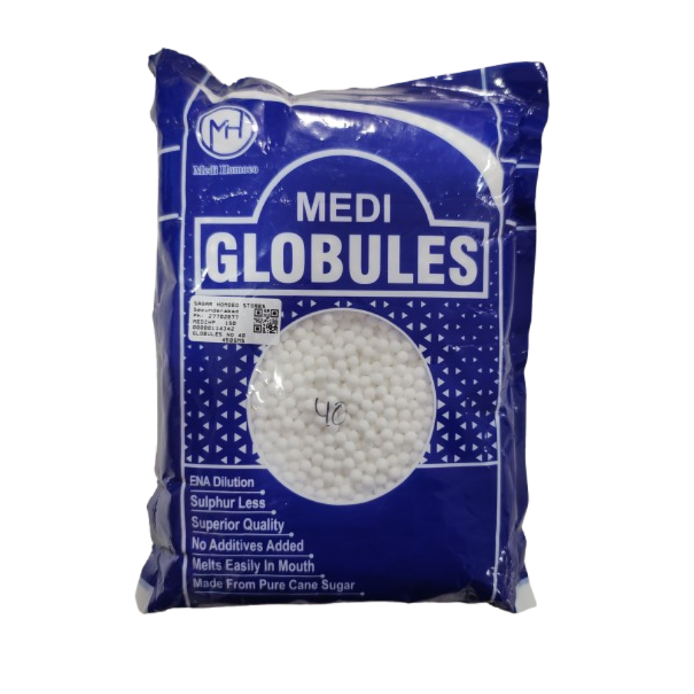 Medi Homeopathy Globules/ Blank Pellets (Size 40)
