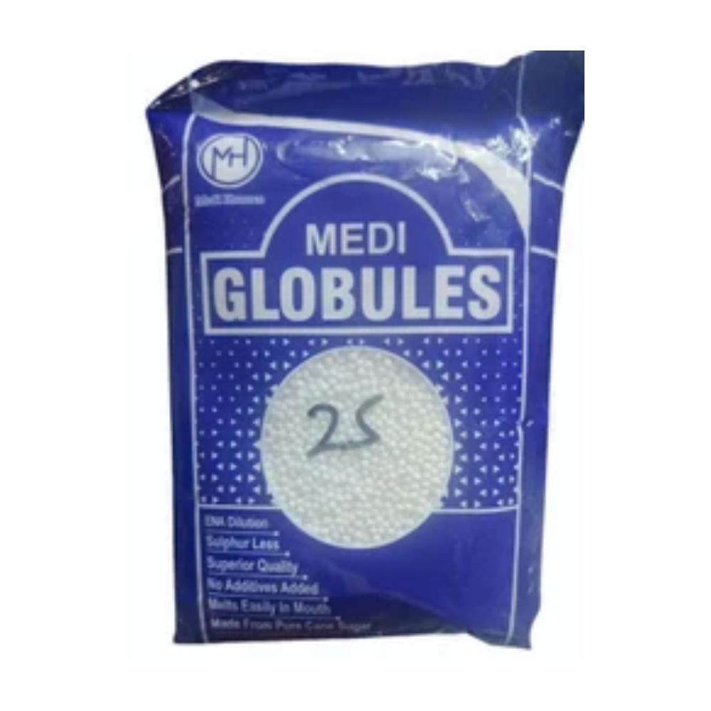 Medi Homeopathy Globules/ Blank Pellets (Size 25)