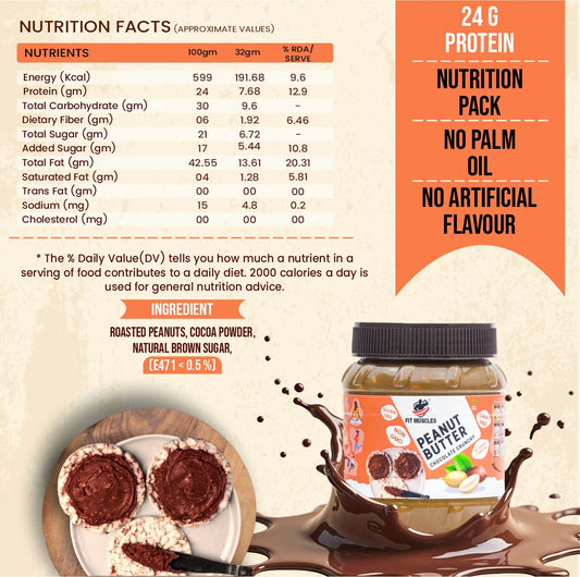 Fit Muscles Chocolate Peanut Butter Crunchy Chocolate