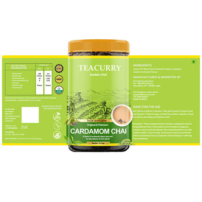 Teacurry Cardamom Chai Powder - Distacart