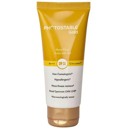 Photostable Gold Sunscreen Gel SPF 55