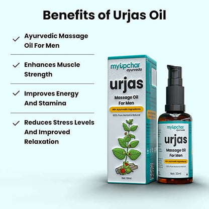 myUpchar Ayurveda Urjas Massage Oil For Men