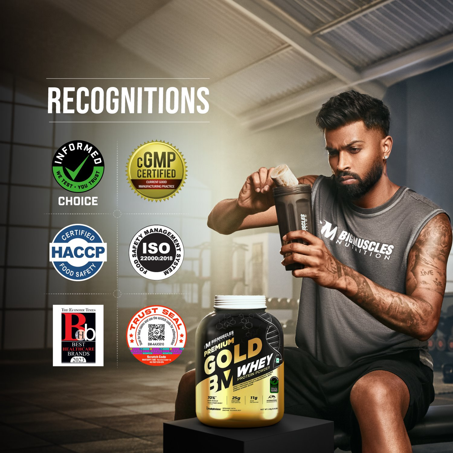 Big Muscles Nutrition Premium Gold Whey Protein