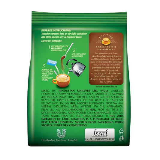 BRU Instant Coffee - Aromatic Coffee Made From Organic Coffee Beans, Rich & Premium Instant Coffee