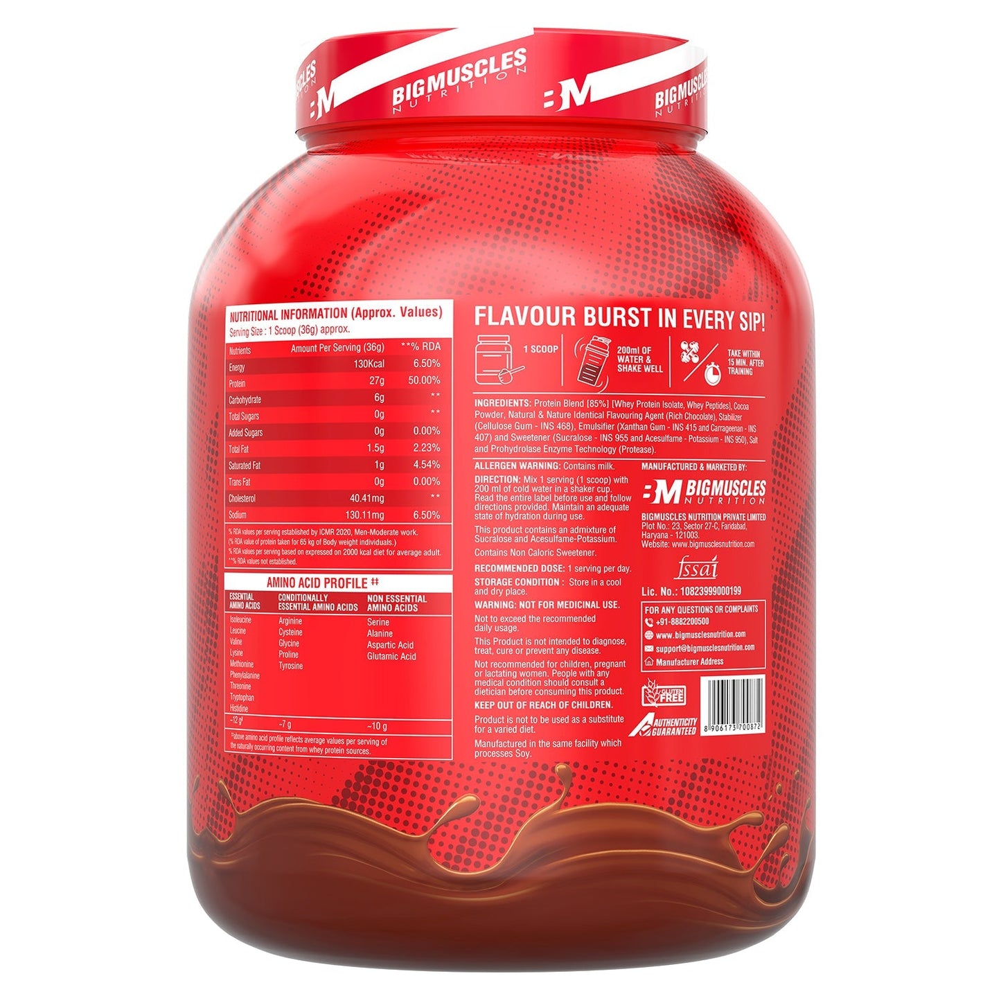 Big Muscles Nutrition Nitric Whey Protein