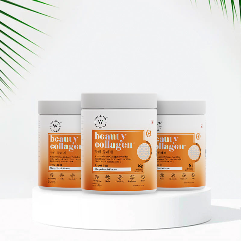 Beauty Korean Marine Collagen Peptides Mango Peach Flavour