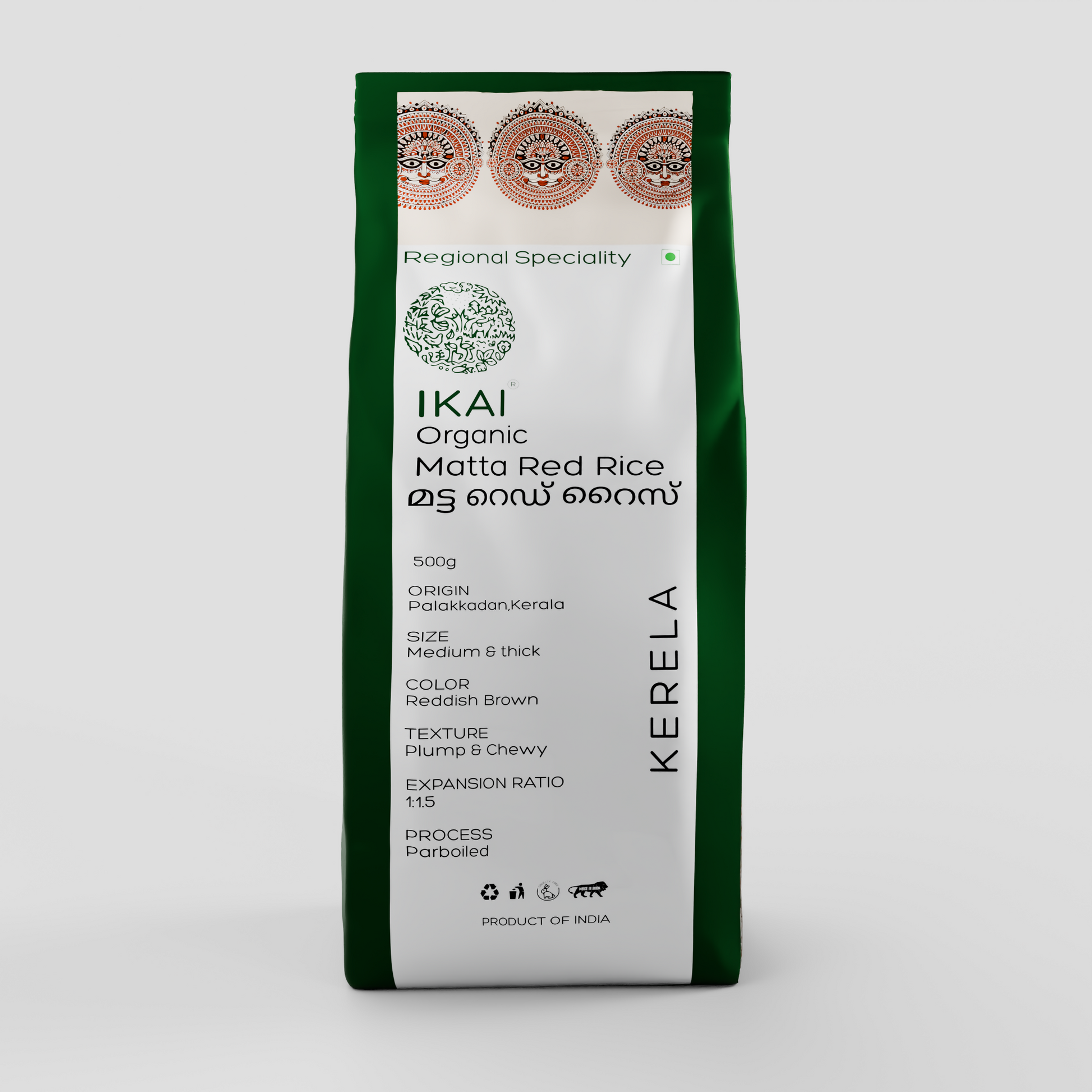 2 - Organic Matta Red Rice - 500 gm