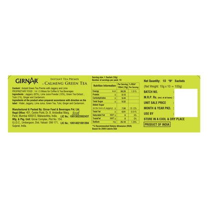 Girnar Instant Premix Calming Green Tea